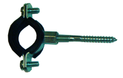 Wandschellen mit Gummihalterung 1"