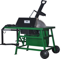 Zapfwellenrolltischkreissäge ZRKS 700 mit Fahrwerk