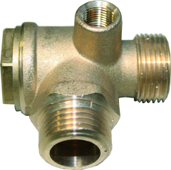 Rückschlagventil 1/2"  AG x 22 mm LU 