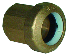 Polirohrverschraubung 3/4" IG Messing