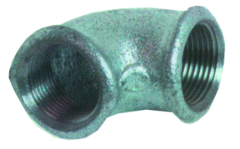 Winkel 3/4" IG - IG verzinkt 