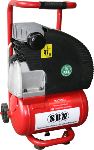 Kolbenkompressor 250/8/1/10 W 230 Volt, fahrbar und tragbar