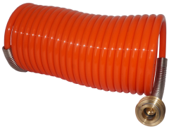Spiralschlauch 5 mtr. mit Kupplung und 6 mm Tülle